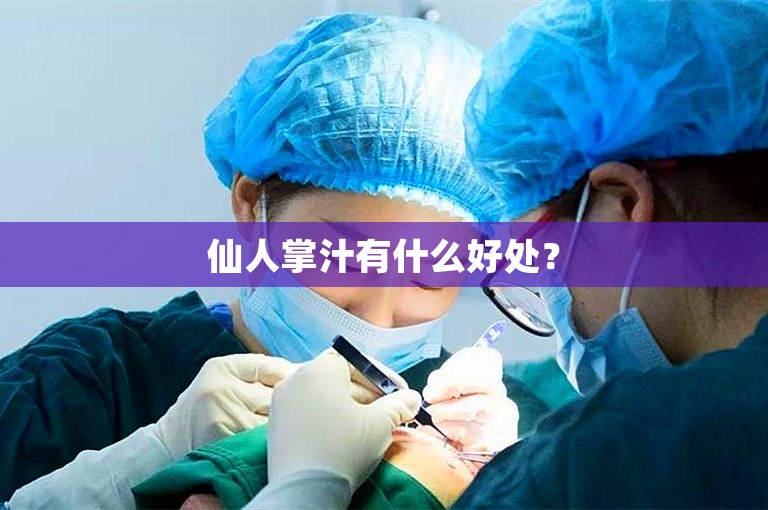 仙人掌汁有什么好处？