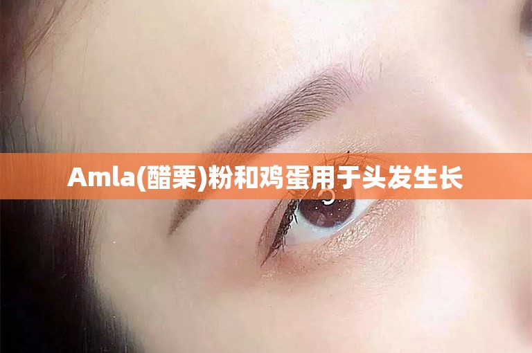 Amla(醋栗)粉和鸡蛋用于头发生长